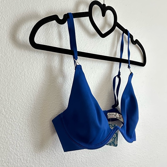 NWT Free People Intimately Blue Ari Underwire Bra Size 32C - Picture 9 of 15